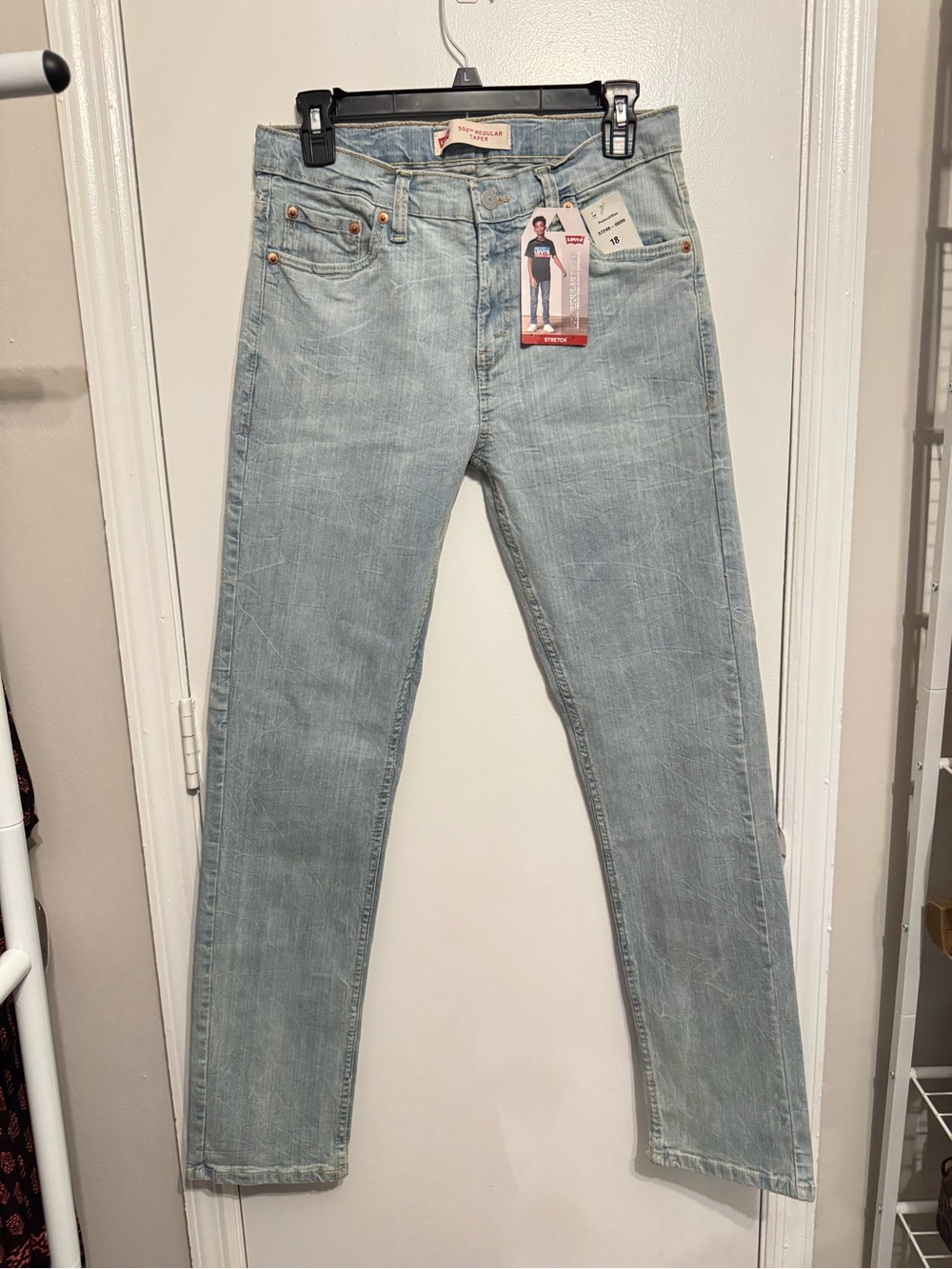 Levi’s Boys 502 Regular Taper Stretch Jeans Size 18 W29 L31